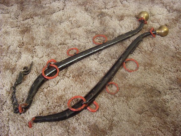 o_steel-hames-for-horse-wagon-halter-bridle-antique-tack-82f28