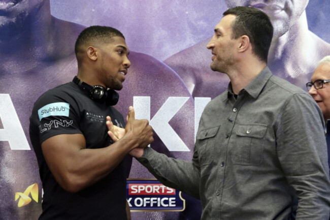 Joshua Klitschko Boxing