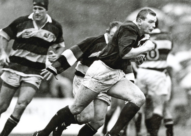 David Corkery breaks free with the ball 1990
