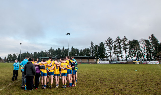 Roscommon huddle after the game
