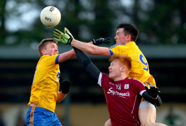 Ronan Stack and Tadgh O’Rourke with Peter Cooke