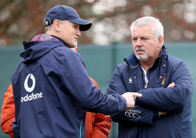 Joe Schmidt with Warren Gatland