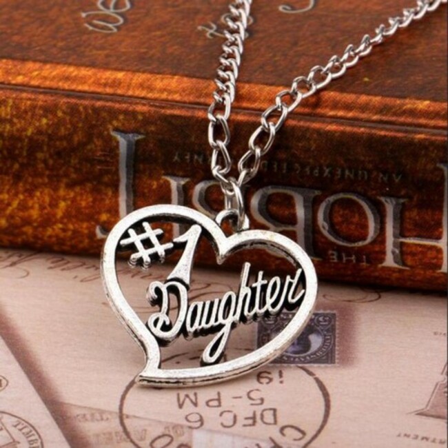 Hot-Jewely-New-Arrival-Vintage-Style-Daughter-s-Gifts-NO-1-Daughter-Heart-Pendant-Necklace