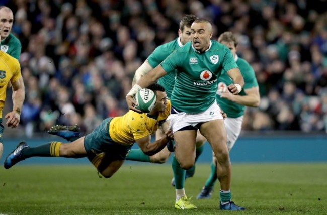 Simon Zebo with Will Genia