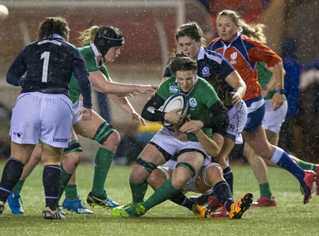 Emma Wassell tackles Paula Fitzpatrick