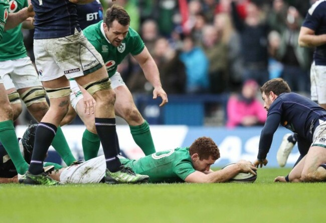 Paddy Jackson scores their third try