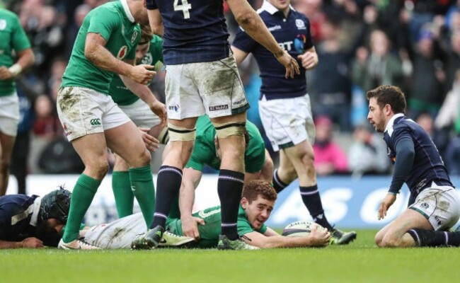 Paddy Jackson scores their third try