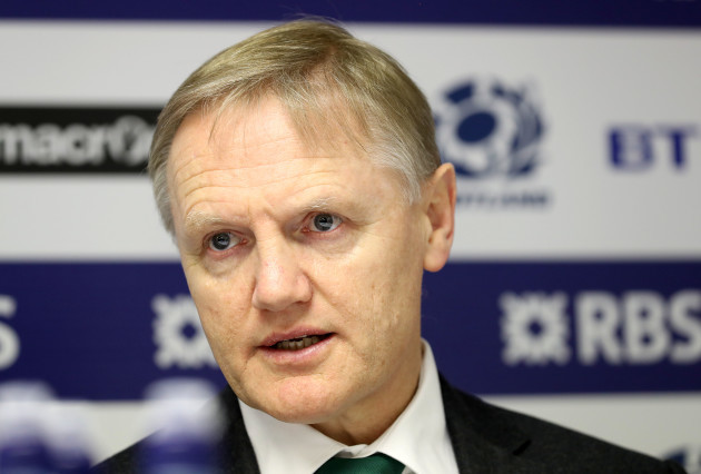 Joe Schmidt at the post match press conference