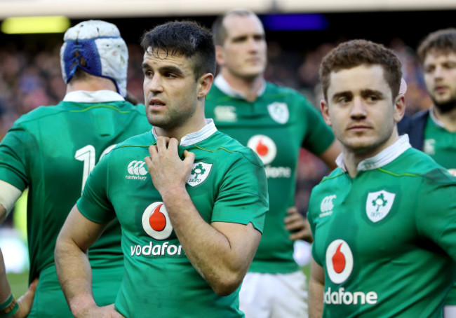 Conor Murray and Paddy Jackson dejected