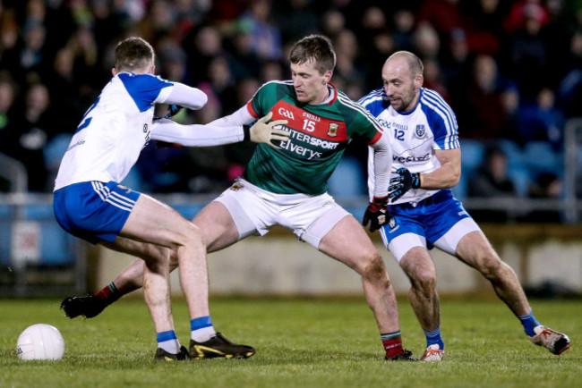 Cillian O'Connor with Fintan Kelly and Gavin Doogan