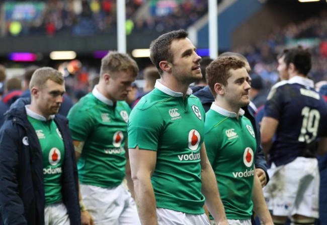 Tommy Bowe dejected