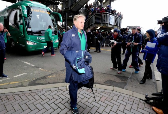 Joe Schmidt arrives