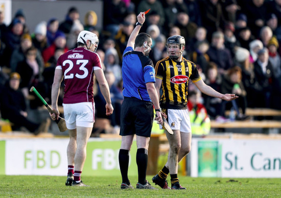 Pat Lyng dejected as he is red carded