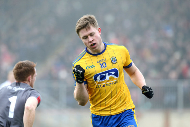 Niall Daly celebrates scoring a goal