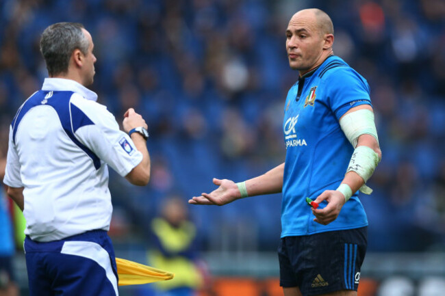 Sergio Parisse with JP Doyle