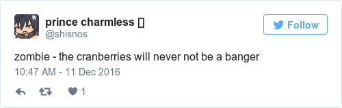 Zombie by The Cranberries is hands down the best Irish song to roar