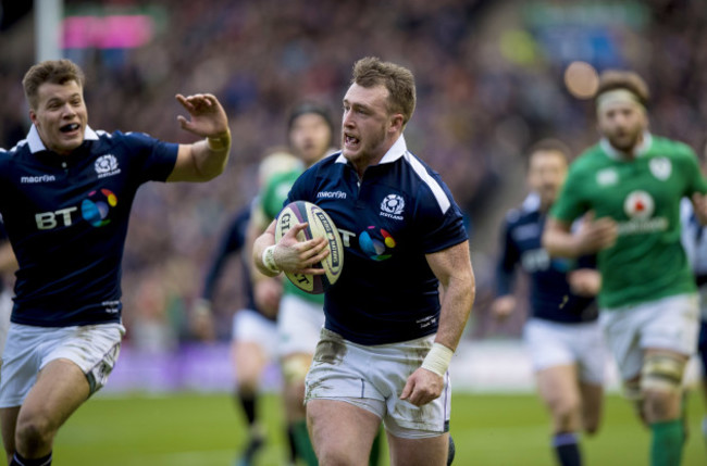 Stuart Hogg scores their second try