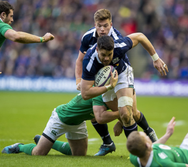 Paddy Jackson tackles Sean Maitland