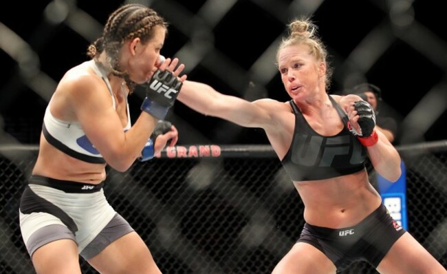 Miesha Tate with Holly Holm