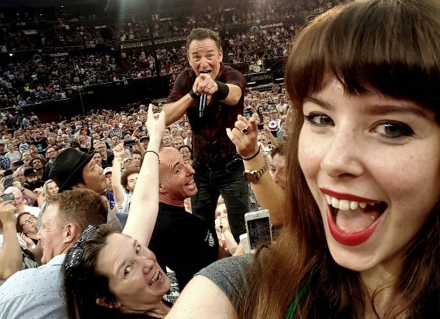 This is what happens when Bruce Springsteen spots you taking a selfie ...