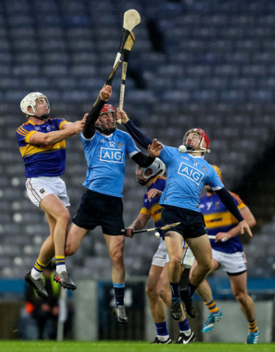 Niall McMorrow and Ryan O'Dwyer with Ronan Maher