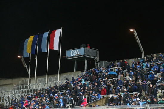 Fans on hill 16 before the game