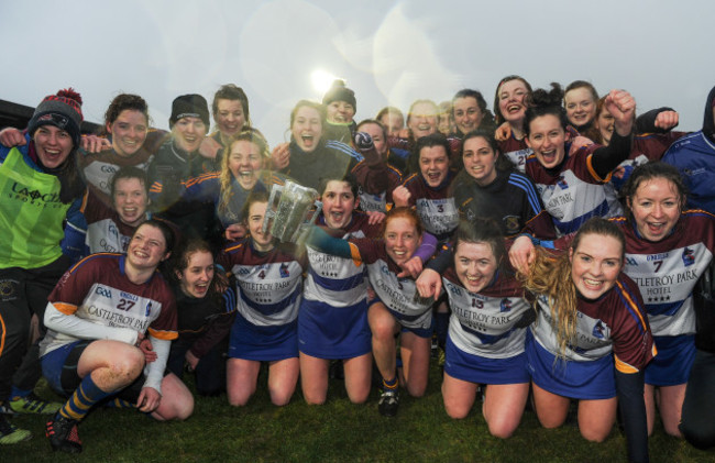 The UL team celebrate with the cup