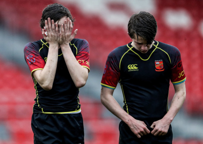 Ardscoil Ris dejected after the game