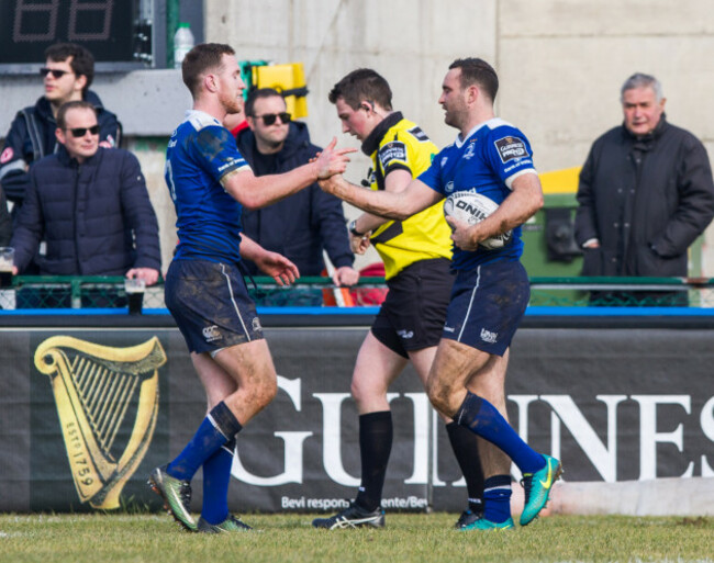 Rory O'Loughlin and Dave Kearney celebrate