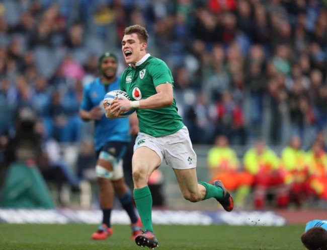 Garry Ringrose scores a try