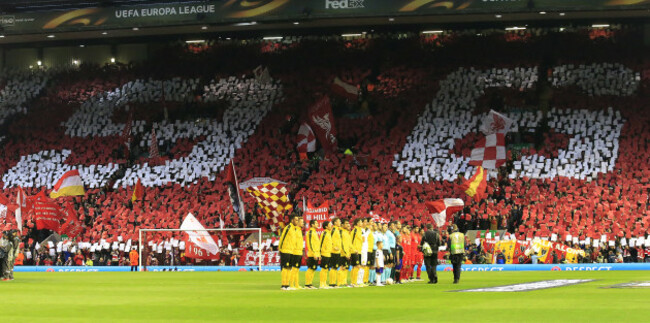 Liverpool v Borussia Dortmund - UEFA Europa League - Quarter Final - Second Leg - Anfield