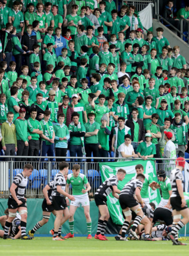 Gonzaga fans watch on during the game