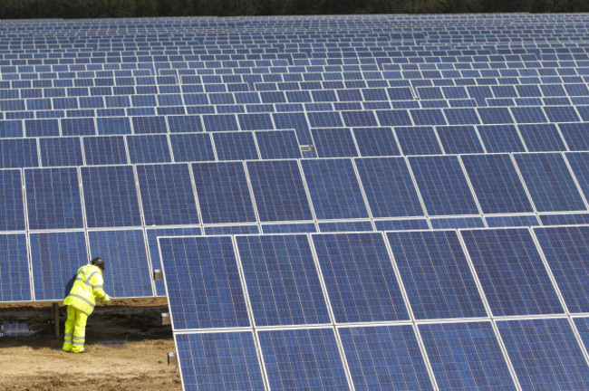 Solar panel farm