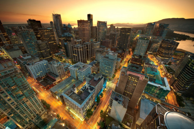 Downtown Vancouver Sunset