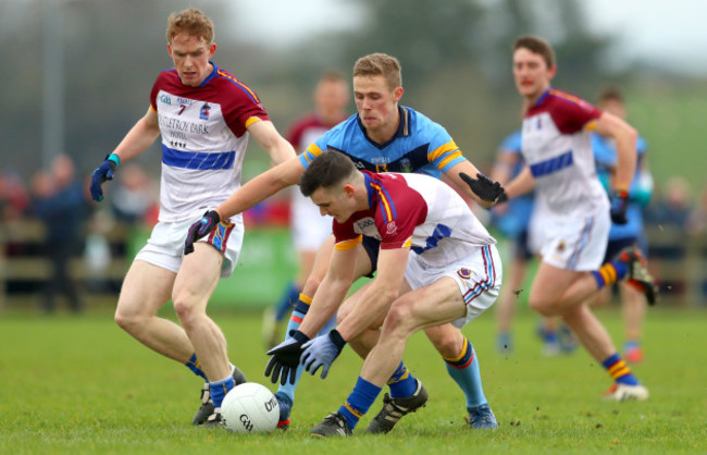 Pearse Lillis and Paul White with Paul Mannion