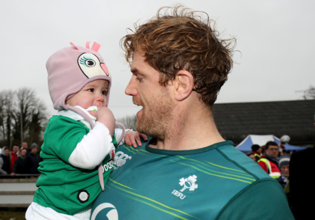 Jamie Heaslip with Isabel Brady