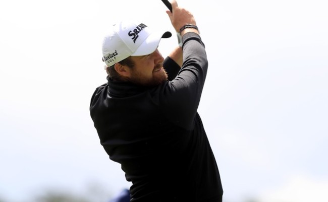 Shane Lowry on the 1st hole