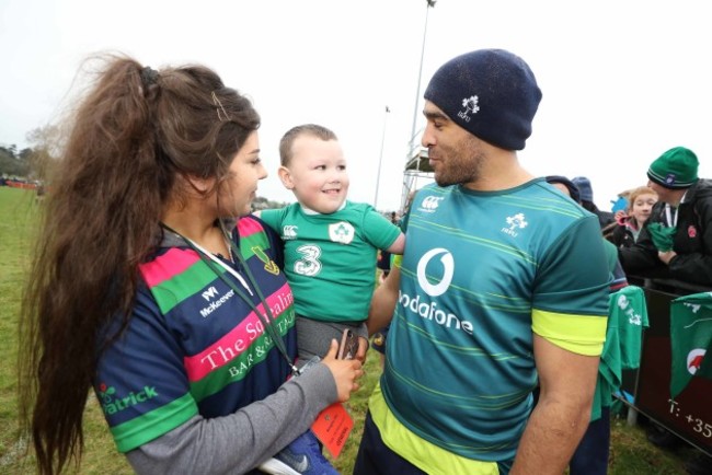 Simon Zebo meets Saorise Traynor and Daragh Gorman