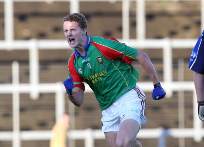 Aidan O'Shea celebrates scoring a penalty