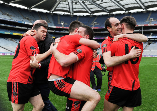 Glenbeigh-Glencar players celebrate at full time