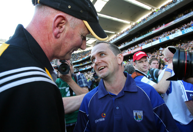 Brian Cody with Davy Fitzgerald