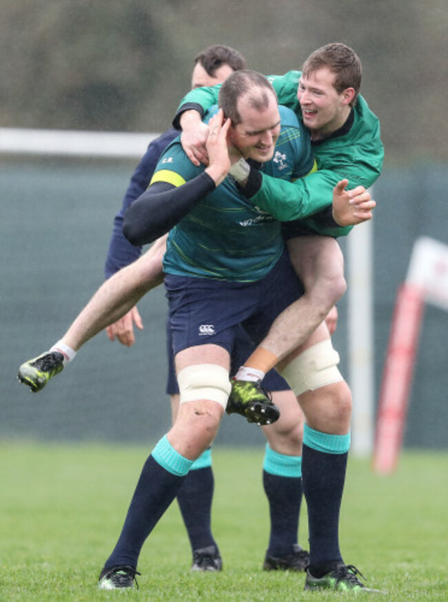 Kieran Marmion and Devin Toner