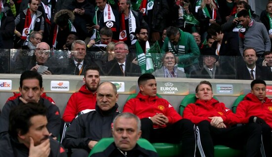 Saint-Etienne v Manchester United - UEFA Europa League - Round of 32 - Second Leg - Stade Geoffroy-Guichard