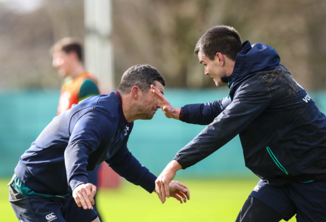 Rob Kearney and Jonathan Sexton