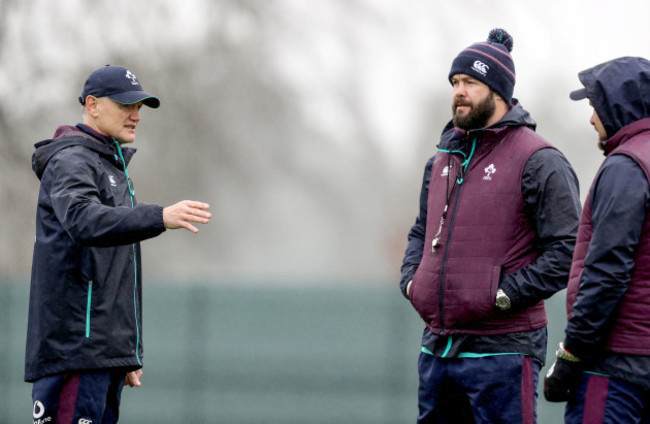 Joe Schmidt, Andy Farrell and Greg Feek