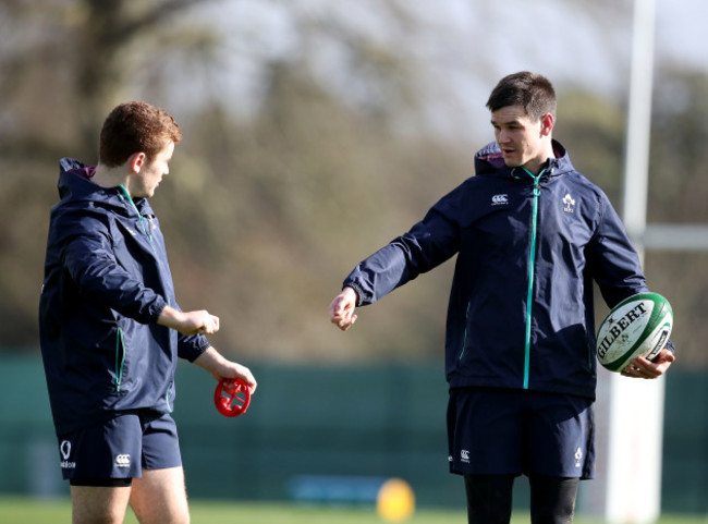 Paddy Jackson with Jonathan Sexton