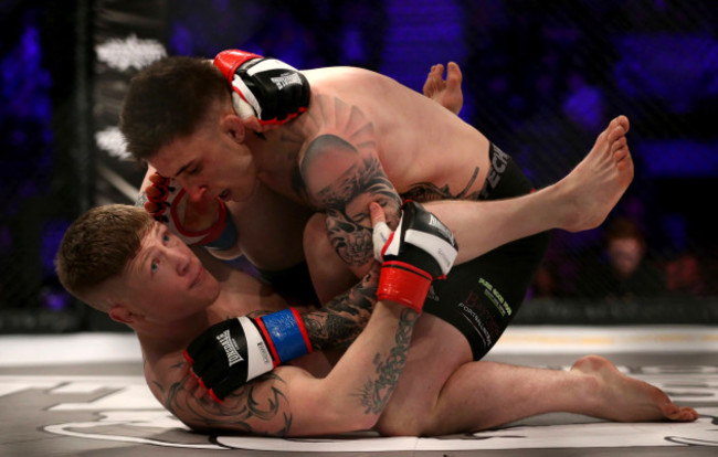 Norman Parke in action against Paul Redmond