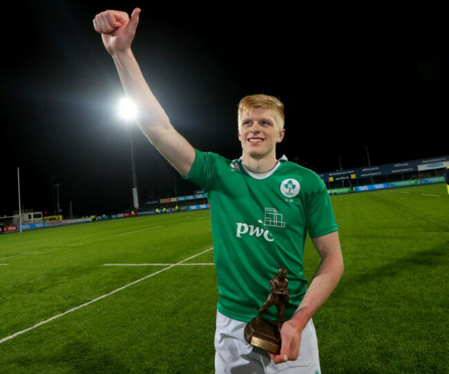 Tommy O’Brien celebrates