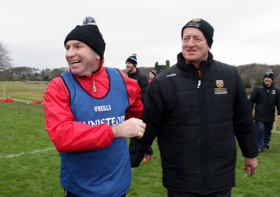 DJ Carey and Michael Dempsey celebrate winning