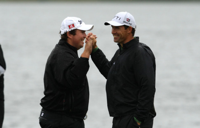 Shane Lowry and Padraig Harrington